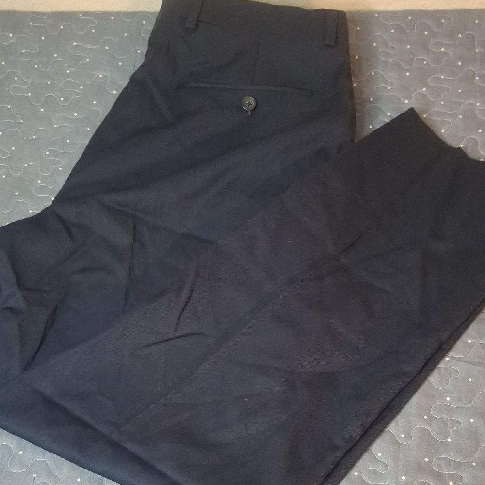 Joseph Abboud 100% Wool Navy Blue Dress Pants size 36